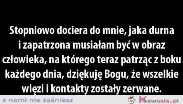 Stopniowo dociera do mnie