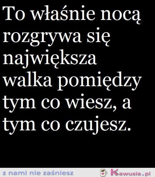To właśnie nocą...