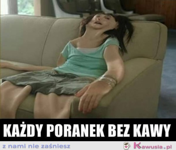 Poranek bez kawy