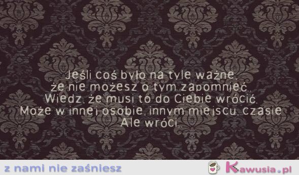 Jeśli coś było