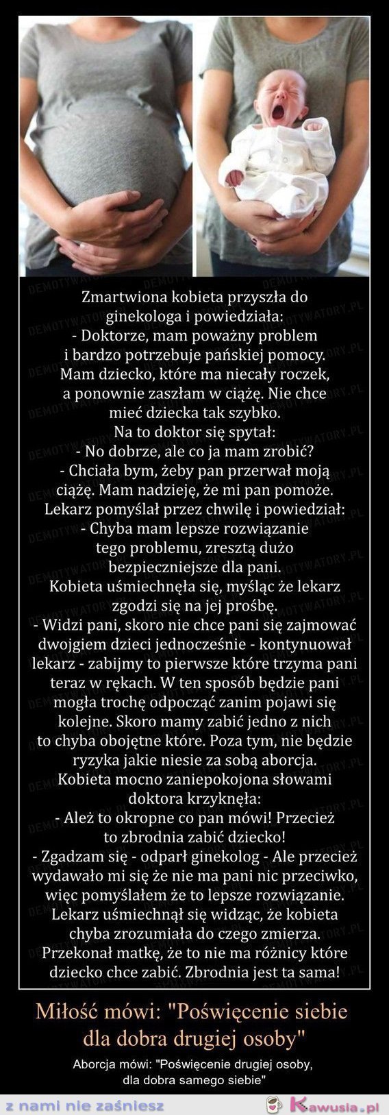 Kobieta chciała dokonać aborcji, lekarz na to...