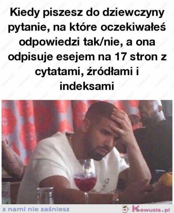 Kiedy piszesz do dziewczyny