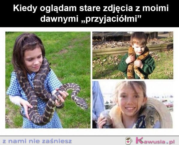 Stare zdjęcia z przyjaciółmi