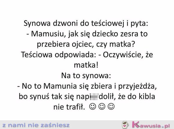 Synowa dzwoni do teściowej