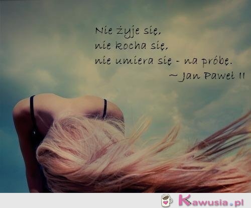 Na próbę...