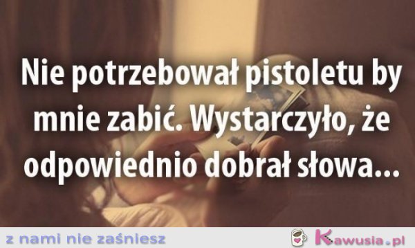 Wystarczyło, że odpowiednio dobrał słowa...