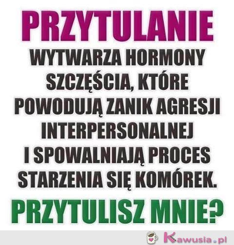 Przytulanie wytwarza hormony szczęścia