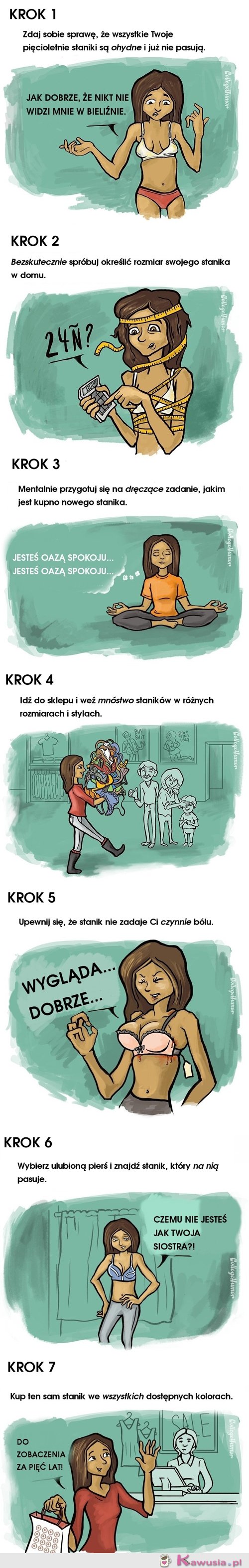 7 kroków do kupna stanika