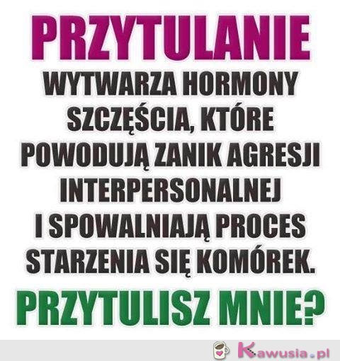 Przytulanie wytwarza hormony szczęścia