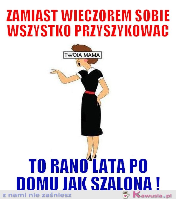 Zamiast wieczorem