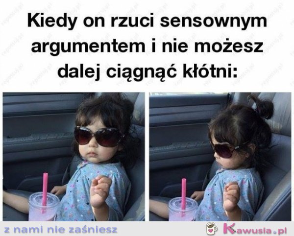 Kiedy on rzuci argument