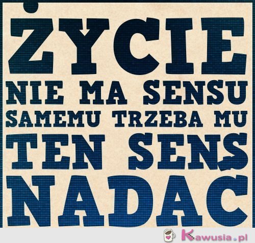 Życie nie ma sensu