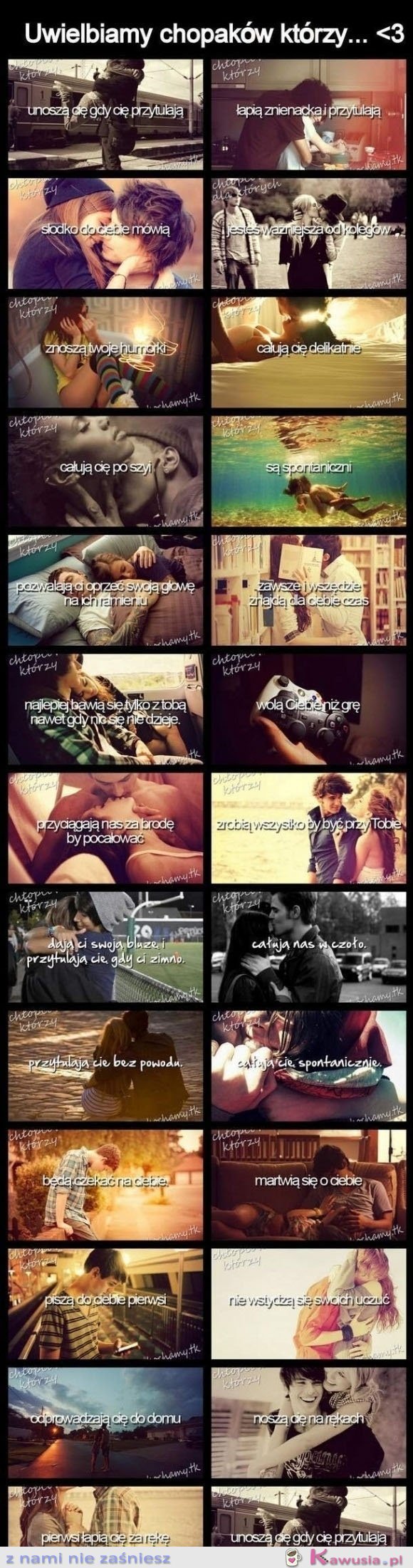 Uwielbiamy chłopak&oacute;w, kt&oacute;rzy...