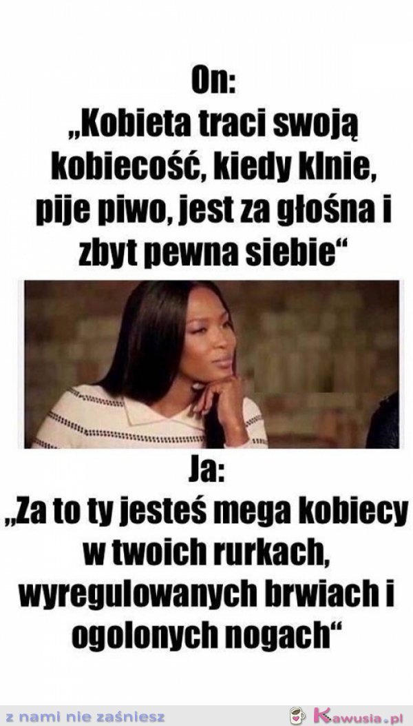 Kobieta traci swoją kobiecość