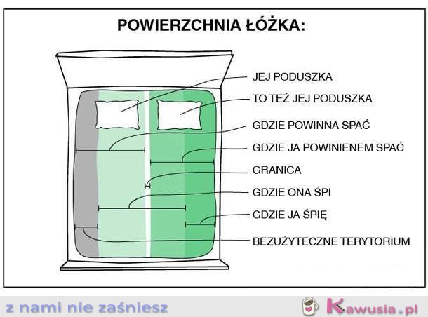 Powierzchnia łóżka...