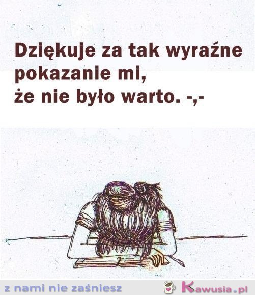 Dziękuje za tak wyraźne