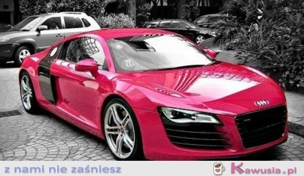 Różowe Audi