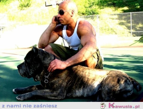 Vin Diesel z psem
