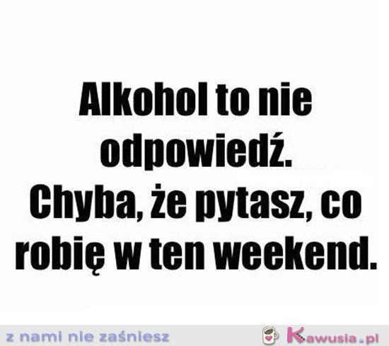 Plany na weekend