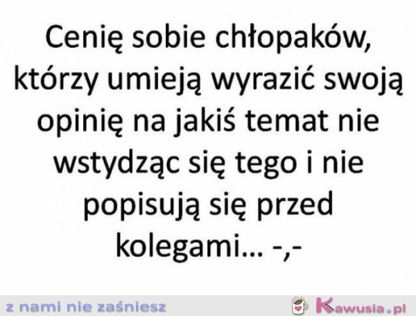 Cenię sobie