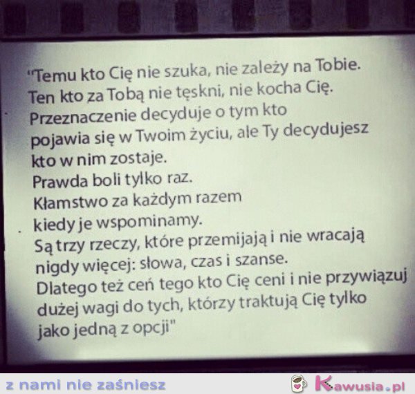 Temu kto cię nie szuka..