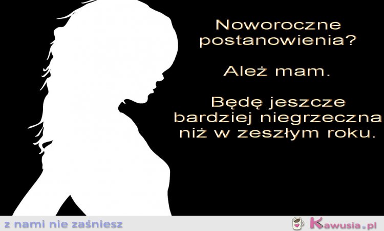 Noworoczne postanowienia