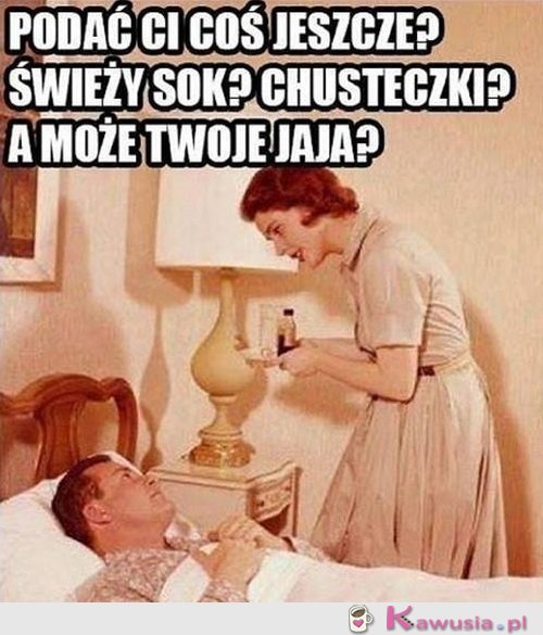 Gdy mężczyzna ma katar...