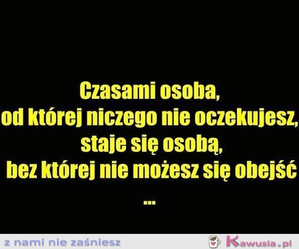 Czasami osoba...