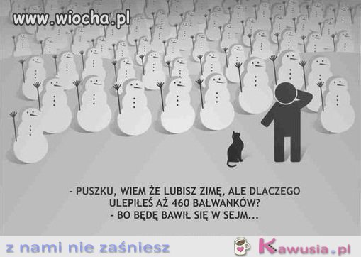 Dlaczego ulepiłeś tyle bałwanków?