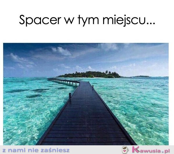 Spacer w tym miejscu