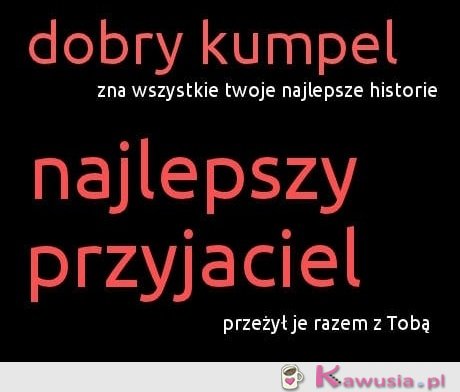 Dobry kumpel i najlepszy przyjaciel