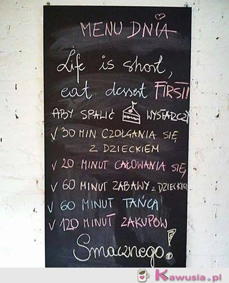 Życie jest za krótkie, by sobie odmawiać