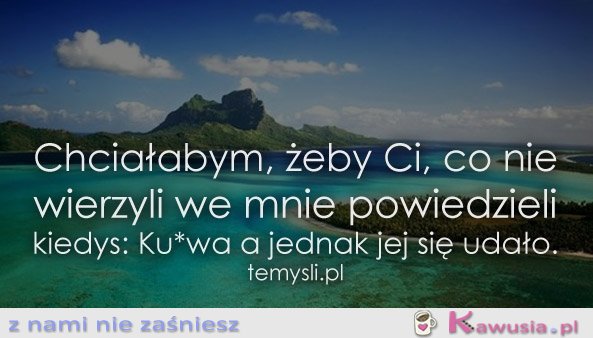 Chciałabym...