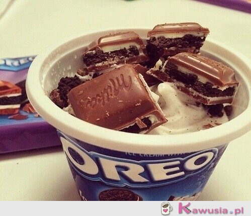 Lody oreo z czekoladą