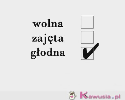 Głodna!