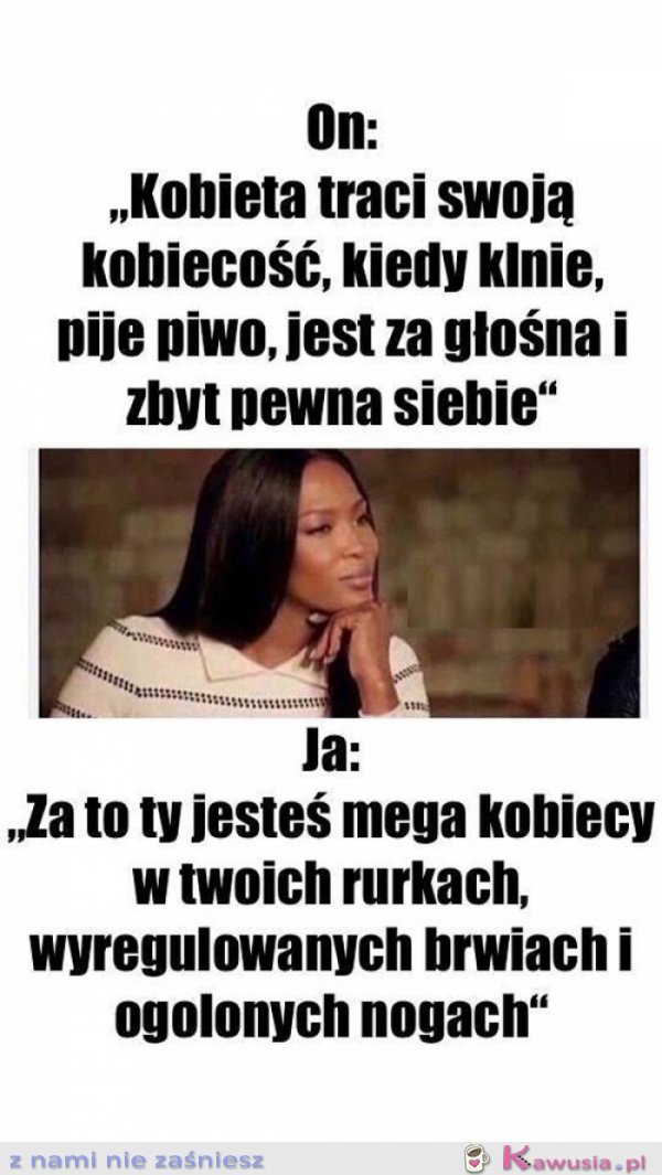 Kobieta traci swoją kobiecość