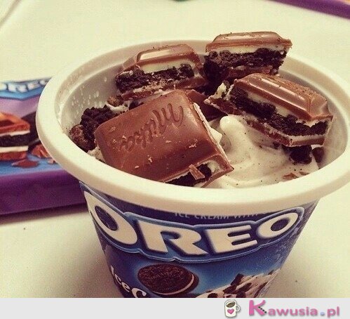 Lody oreo z czekoladą