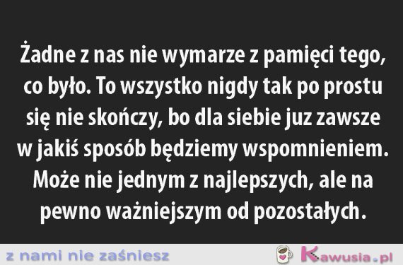 Żadne z nas nie wymarze