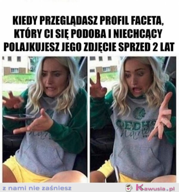 O nie klikło mi się