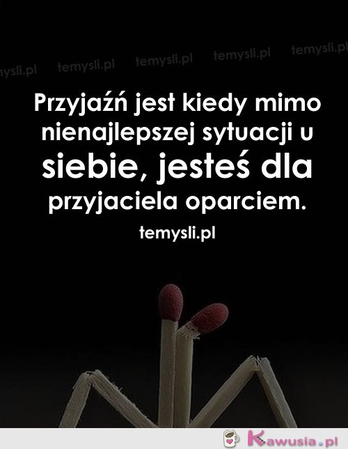 Przyjaźń jest kiedy mimo