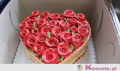Piękny tort różyczki