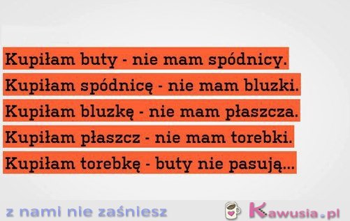 Buty nie pasują..