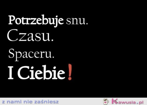 Potrzebuję