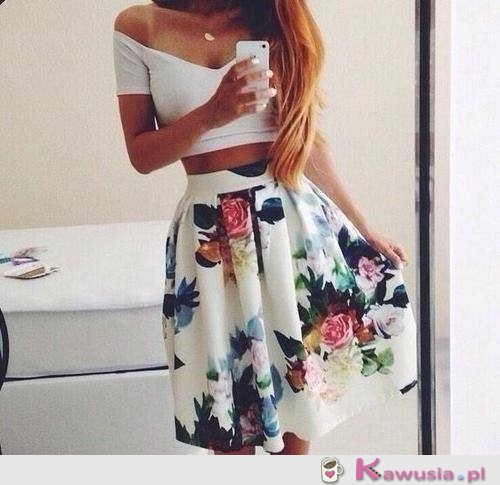 Crop top floral