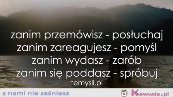 Zanim przem&oacute;wisz...