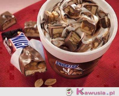 Pyszne lody snickers