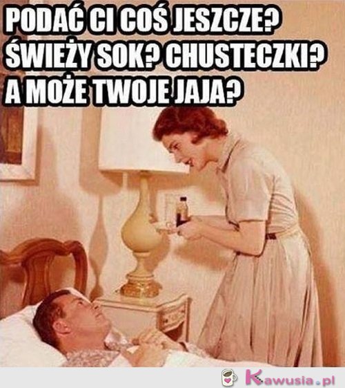 Gdy mężczyzna ma katar...