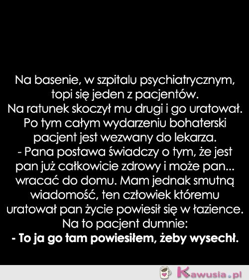 Na basenie w szpitalu psychiatrycznym...