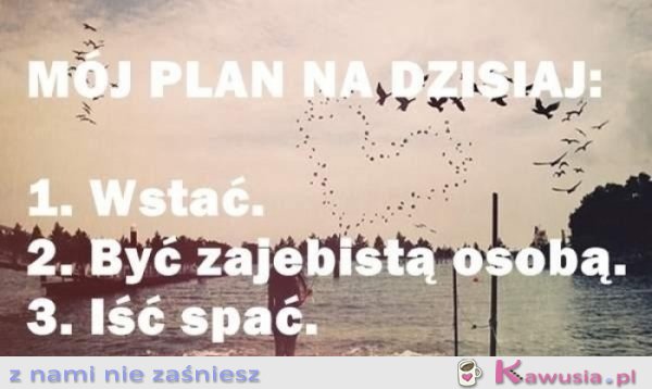Ambitny plan na dziś