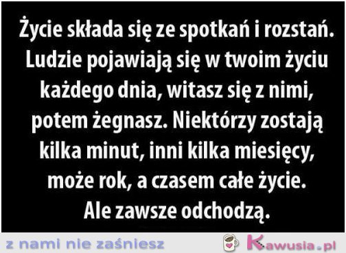 Życie składa się z